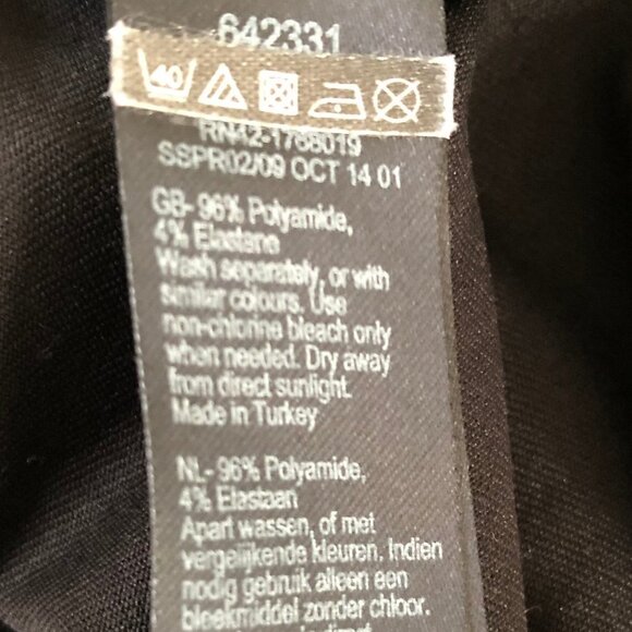 Monsoon Classic Neutral Scoop Neck 3/4 Sleeve Top Black Sz L NWT - Picture 8 of 9